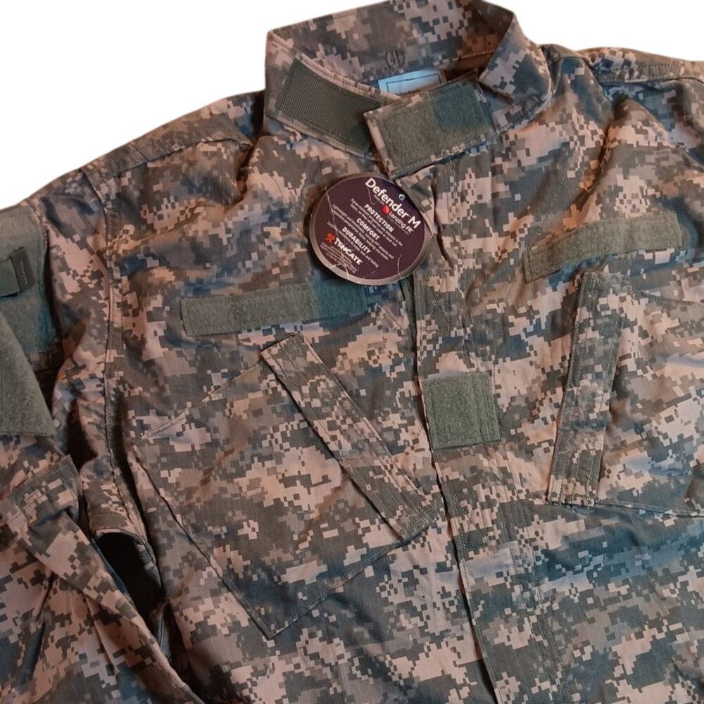 Defender M Army Combat Uniform FR Jacket Medium/Regular‎ Multi Camo Rip Stop